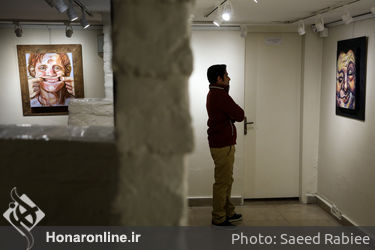 افتتاحیه نمایشگاه نقاشی های هنگامه عابدین در گالری گلستان
