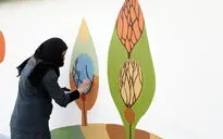 کارگاه  نقاشی دیواری با عنوان 
