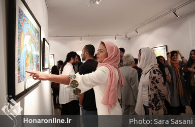نمایشگاه نقاشی های آذرخش فراهانی در گالری آتبین