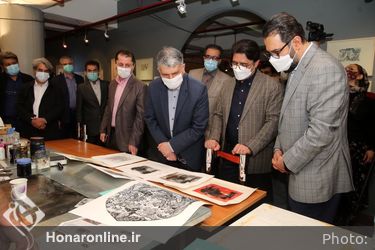 بازدید وزیر فرهنگ و ارشاد اسلامی از سیزدهمین جشنواره هنرهای تجسمی فجر