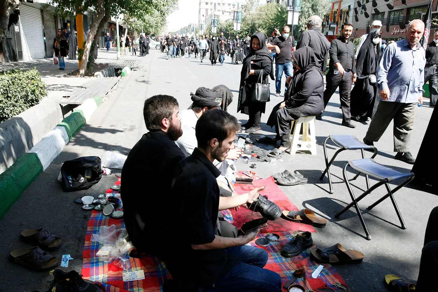 پیاده‌روی جاماندگان اربعین در تهران / ۱