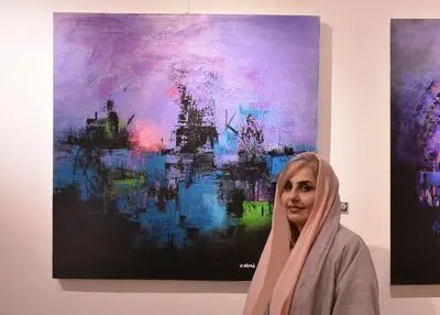نمایشگاه نقاشی زهره صمدبین در سرزمین هنر افتتاح شد