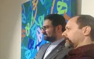 بازدید معاون امور هنری از نمایشگاه نقاشی‌خط قلیچ‌خانی