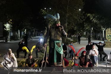 تعزیه «حر ریاحی» در مقابل تالار وحدت