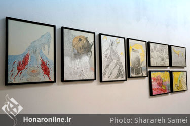 افتتاحیه نمایشگاه نقاشی های ندا زارع در گالری امکان
