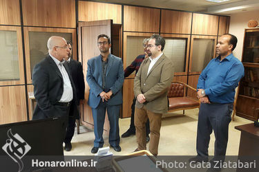 بازدید علی مرادخانی از ساختمان جدید دفتر موسیقی 