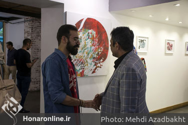 نمایشگاه خط کرشمه سامان مومنی در گالری چهار