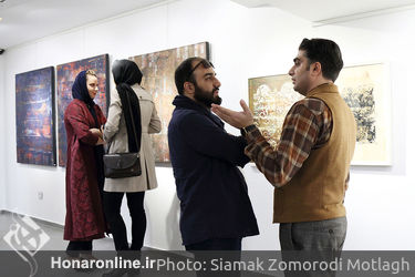 نمایشگاه نقاشی خط محسن کرمی در گالری مژده
