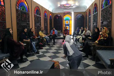 ورکشاپ نقالی دکتر پرویز ممنون در موسسه توسعه هنرهای معاصر