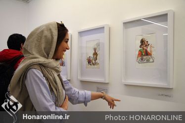 نمایشگاه کاریکاتور بازی تاش و خط در گالری راه ابریشم