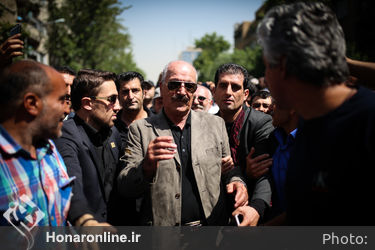 تشییع پیکر ناصر ملک مطیعی در خانه سینما