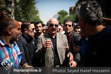 تشییع پیکر ناصر ملک مطیعی در خانه سینما