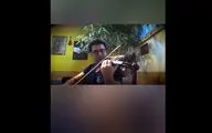 اجرای رایین نورانی در قالب پویش در خانه می‌مانیم | فیلم
