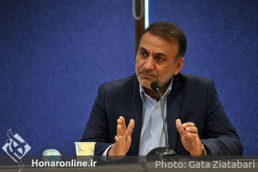 محمد جوروند در نشست خبری "اولین جشنواره تئاتر اهواز" در تئاتر شهر