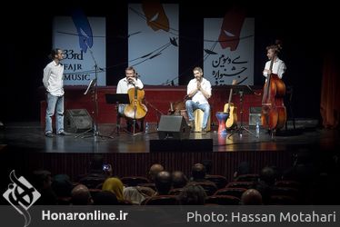 اجراي گروه موسیقی "نفس" به سرپرستی خومه کنته از کشور اسپانیا در سي و سومين جشنواره موسيقي فجر
